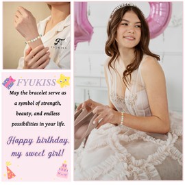 FYUKISS Birthday Gifts for Girls, 20 Year Old Girl Gift Ideas, Sweet 20 Birthday Bracelet Decorations Gifts for Sister Niece Daughter Granddaughter