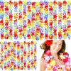 50pc Collares Hawaianos Flores Batucada Tropical Boda Fiesta