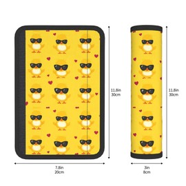 Yiohaha Cute Baby Ducks 2 Pack Car Seat Belt Cover Pads Pram Strap Covers Automotive Seatbelt Universal Soft Comfortable for Men Women Adults