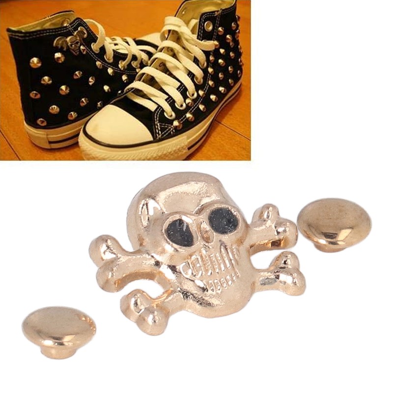 150 Sets DIY Skull Rivets Gothic Style Rustproof Exquisite Fines