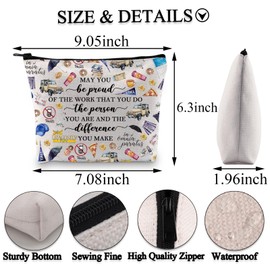 PLITI Gilmore TV Show Gift Funny in Omnia Paratus Luke's Diner Inspired Gift May You Be Proud of The Work You Do Makeup Bag (Be Proud gilmog bagU)