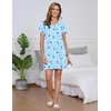 Marvmys Women Plus Size Nightgowns Short Sleeve Sleep Shirts 2