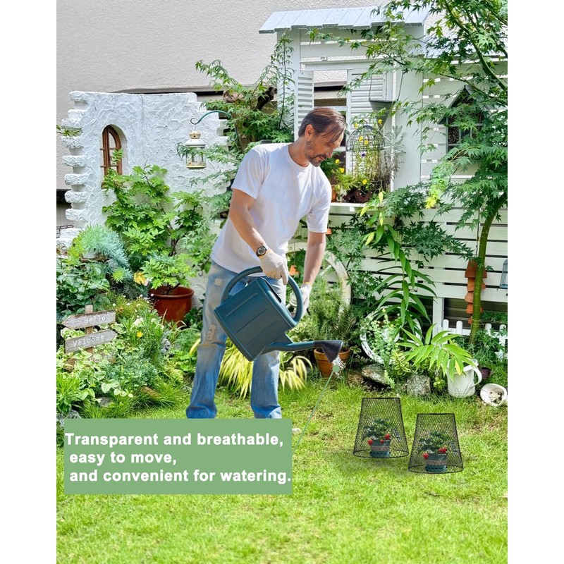 vensovo 12 Pcs Chicken Wire Cloche Plant Covers, 9 inch