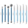 DIYOOHOMY 9 Pcs Polymer Clay Tools, Ball Stylus Silicone Sculpting