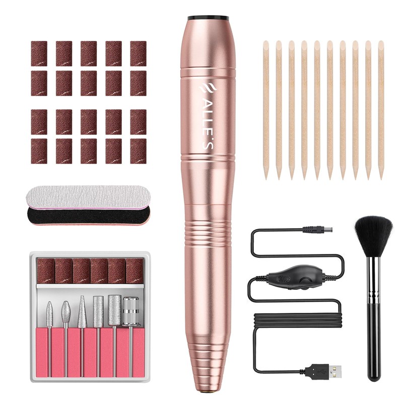 20000RPM Electric Nail Drill Compact Portable Efile Professional Manicure Pedicure