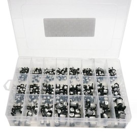 GOODCHI Electrolytic Capacitors 400pcs 24 Value SMD Electrolytic 1uF - 1000uF Capacitor Electronic Components Assortment Kit High Capacity Electrolytic Capacitors Set