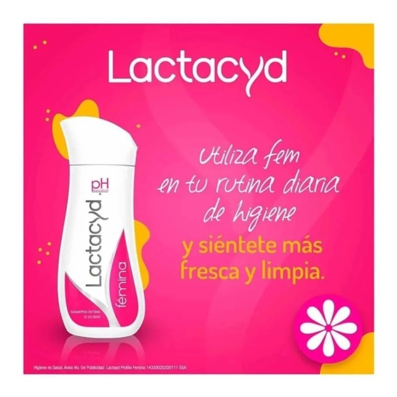 Shampoo Íntimo Lactacyd Pro Bio Femina Floral 200ml | pH