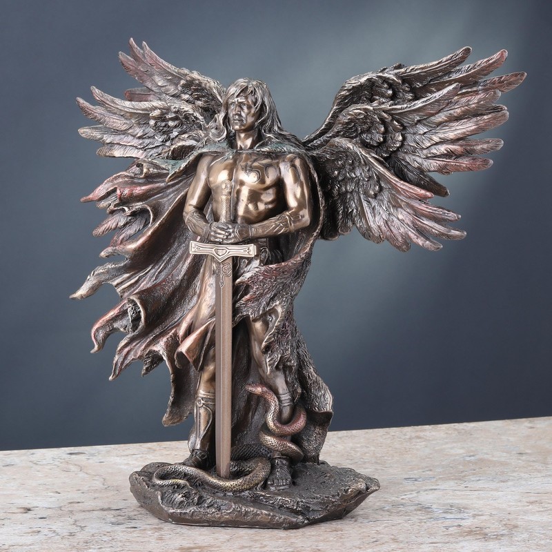 Unicorn Studio WU75976A4 Guardian Angel Statue in 6 Winged with