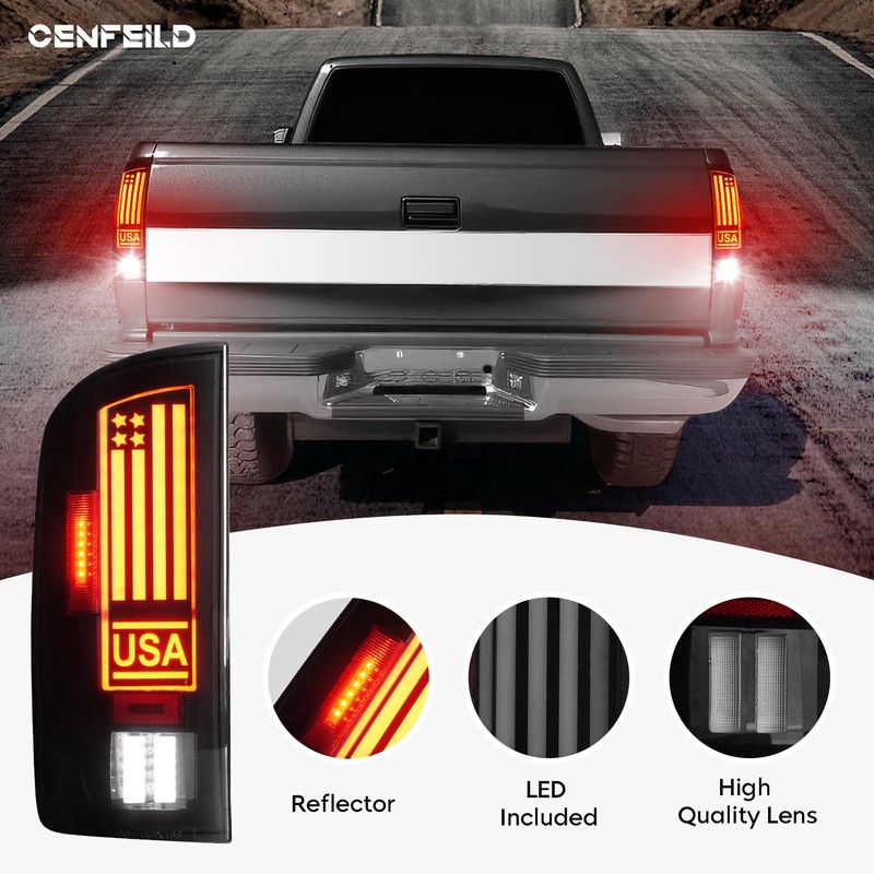 Cenfeild Tail Lights [LED Kit] Fit for Dodge RAM 1500