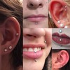 FIOROYAL G2 Titanium Lip Piercing 16G 20G Nose Piercing Threadless
