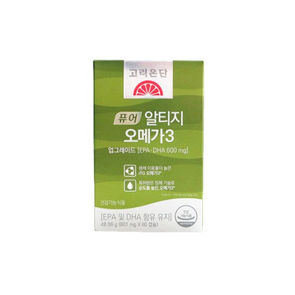 Korea Eundan Pure Altige rTG Omega 3 801mg 60 capsules