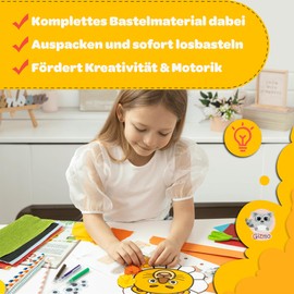 Heldenzimmer - Craft Set Children 3 Years - [15 Craft Ideas & Craft Templates] Craft Sets - Gizmo Craft Case for Crafts from 3 Years
