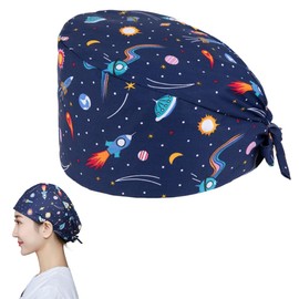 CATOR Nurse Cap, Fabric Surgical Cap, Fabric Nurse Medical Supplies, Nurse Cap, Adjustable Work Hood, Cotton Dust Cap, Cute Unisex Dust Hood