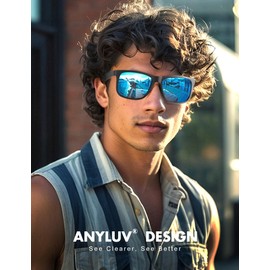 Mens Sunglasses Polarized, Retro Sunglasses for Men Women with UV Protection for Outdoors Fishing Running Driving(grey/green/red)