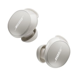 Bose QuietComfort Earbuds Fully Wireless Active Noise Cancelling Earphones with Bluetooth Connectivity Up to 8.5 Hours of Continuous Playtime, Fast Charging, White Smoke