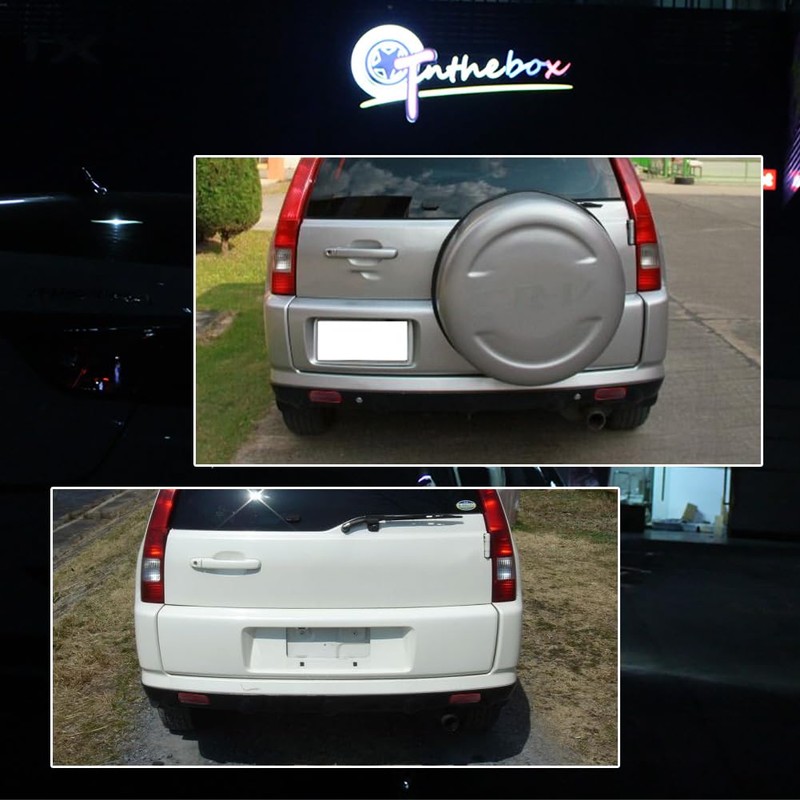 GTINTHEBOX Red Lens LED Rear Fog Bumper Reflector Brake Tail