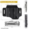 VIPERADE PJ29 Multi-Tool Sheath for Belt, Leather EDC Pocket Organizer