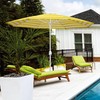 In The Swim 9' Steel Umbrella - Lemon Stripe Outdoor