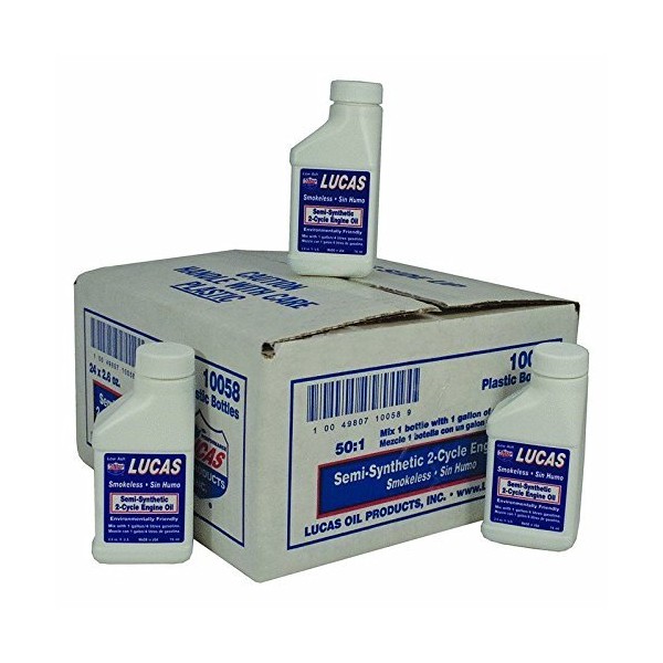 Lucas Oil (LUC10058) 2-Cycle Oil, Semi-Synthetic 2-Cycle High Temp Racing