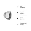 Pipe Connection Reduction Fittings Chrome Female x Male 1/2" x