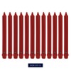 Colonial Dripless 12-Inch Candle with Classic Tip, Red