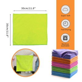Stycypel Microfibre towels, cleaning cloth (purple-25pcs)