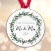First Christmas as Mr and Mrs 2024 Wedding Bauble Christmas
