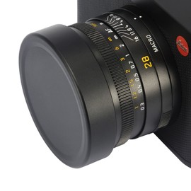 Haoge メタルフロントレンズキャップカバー for ライカ Leica Q Q2 Q3 Q3-43 Q-P QP Typ 116 Typ116カメラ用 ブラック