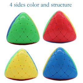 Willking Megamorphix 5X5 Stickerless Magic Cube Mastermorphix 5X5 Speed Puzzle Cube SS Gigamorphix Brain Teaser Twisty Toy