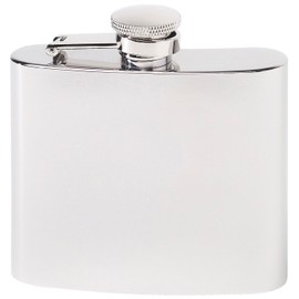 Herbertz Men Hip Flask Stainless Steel Hip Flask, Silver, 148ml
