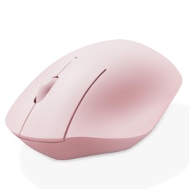 ELECOM Bluetooth Mouse Ergonomic Shape, Silent Click, 18-Month Battery Life, 2000DPI, 3 Buttons, Optical Sensor, Compatible with PC, Mac, Laptop, SHELLPA, Pink (M-SH10BBSKPN)