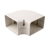 DiversiTech 230-FB4 SpeediChannel Flat Bend, 90 Degree, 4" Length