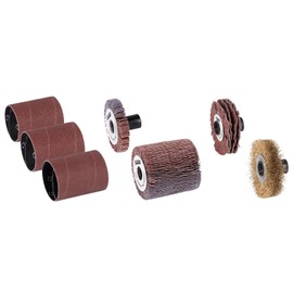 Kreator Sanding Roll Accessory Set 7 Pieces for Grinder Electric Grinder Aluminium Oxide K80 K120 Metal Sanding Accessories 10389391031