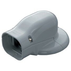 Inaba Denko SWM-77-G Decorative Pipe Cover Wall Corner for Air Conditioner Cap Wall Removal Gray
