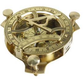 Zap Impex ® Brass Functional Sundial Compass 4 inch