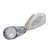 2 Pack 40X Full Metal Illuminated Jewelry Loop Magnifier, XYK