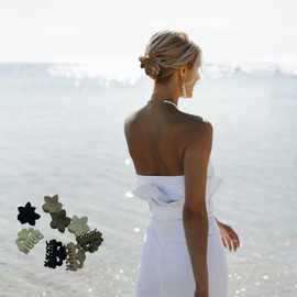 MARY LAVENDER Small Hair Clips for Women and Girls, Non Slip Strong Hold Hair Jaw Clips for all Hair Type 8pcs