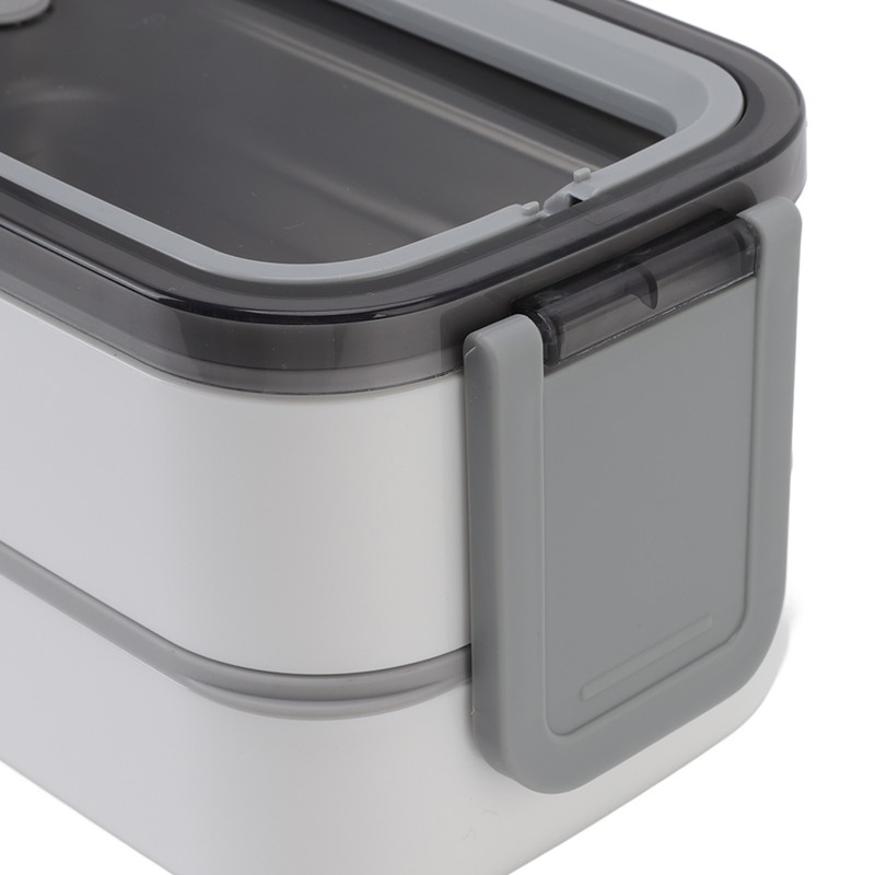 Bento Box 304 Stainless Steel Microwaveable with Chopsticks and Spoon