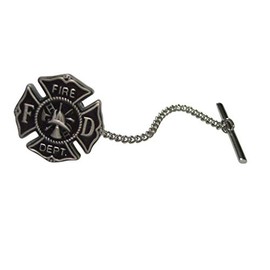 Kiola Designs Fire Fighter Emblem Tie Tack