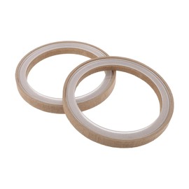 RATCHROLL 2 Set Universal Speaker Spacer Ring Tweeter Speaker Spacer Adapter Waterproof for 6.5" with Acrylic Washers Brown Wood