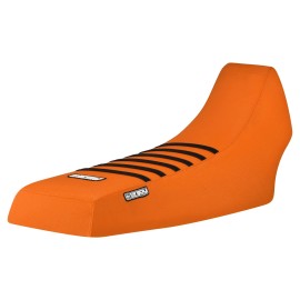 Yamaha 1987 - 2006 YAMAHA Banshee Gripper SEAT COVER All Orange w/ Black Ribs #112