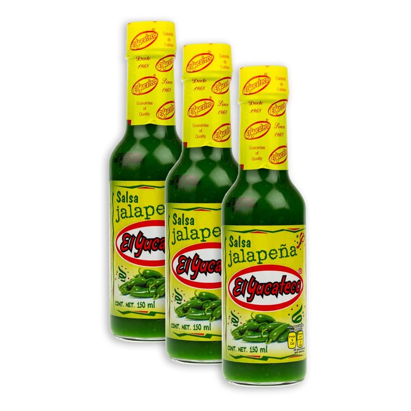 El Yucateco Hot Sauce, Chile Jalapeno, 5 Ounce (Pack of