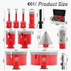 Diamond Core Drill Bit Set - FOCSTOL 12pcs Diamond Hole