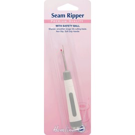 Hemline H262.ST | Small Soft Grip Seam Ripper | With Safety Ball