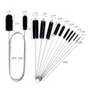 Flexible Drain Brush Straw Cleaner Set, Nylon Cleaner Double Ended