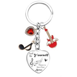 Nfyxcaz Music Lover Keychain Gifts For Fans Music Fans Gifts for Women Inspired Keychain Music Fans Gifts for Sisters Friends Daughter