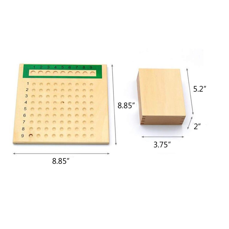 Yanhan Montessori Math Manipulatives Material Multiplication and Division Board Beads