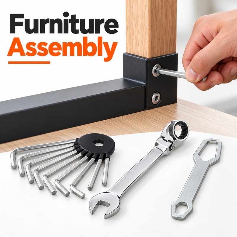 12-Piece Chrome Vanadium Steel Combination Wrench Set – Rust-Resistant Hand