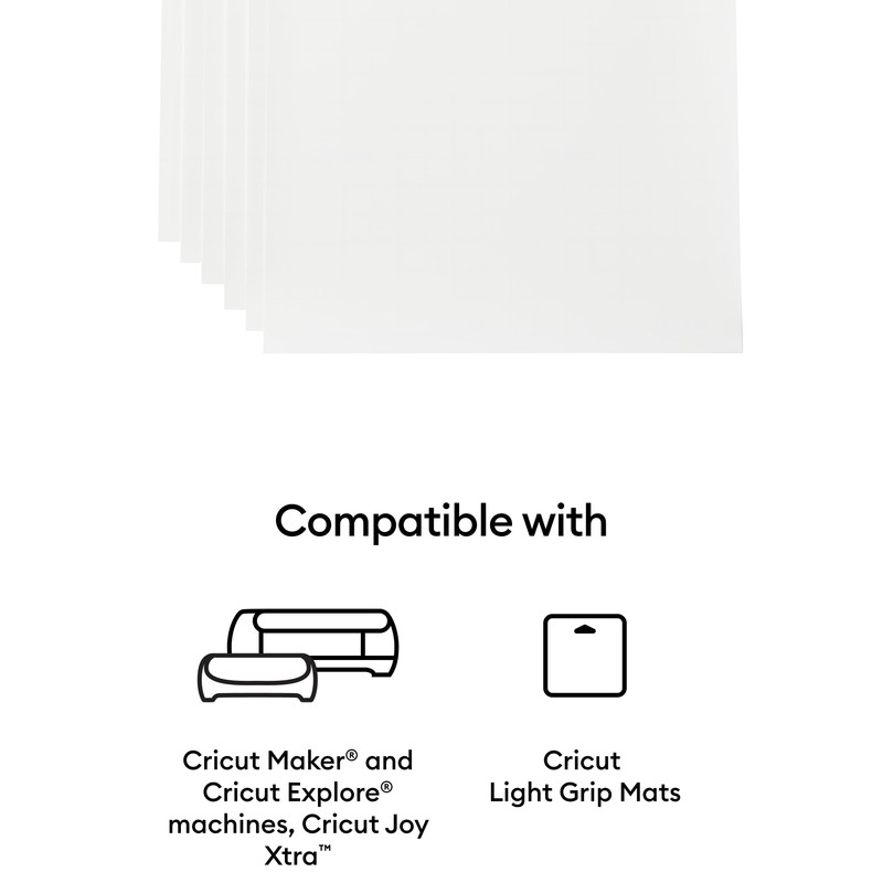 Cricut Printable Vinyl - A4 (Pack of 12) White