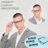 acavefox 4 Pack Reading Glasses 2.75 Men Readers Computer Blue